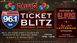 MyCountry 96.1 Ticket Blitz 3/23