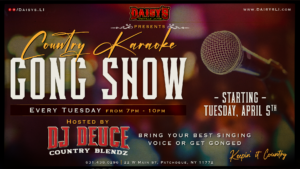 Country Karaoke Gong Show Tuesday April 5th