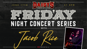Friday Night Concert Series: Jacob Rice 6/18 6 pm