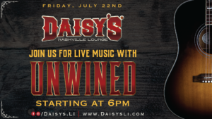 Live Music with UnWined Friday, July 22nd 6 pm