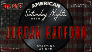 Live Music with Jordan Radford October 15th 5 pm