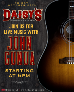 Live Music with John Gunua 10-28 6pm