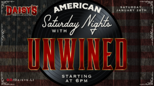 American Saturday Night with Unwined 1/28 at 6 pm