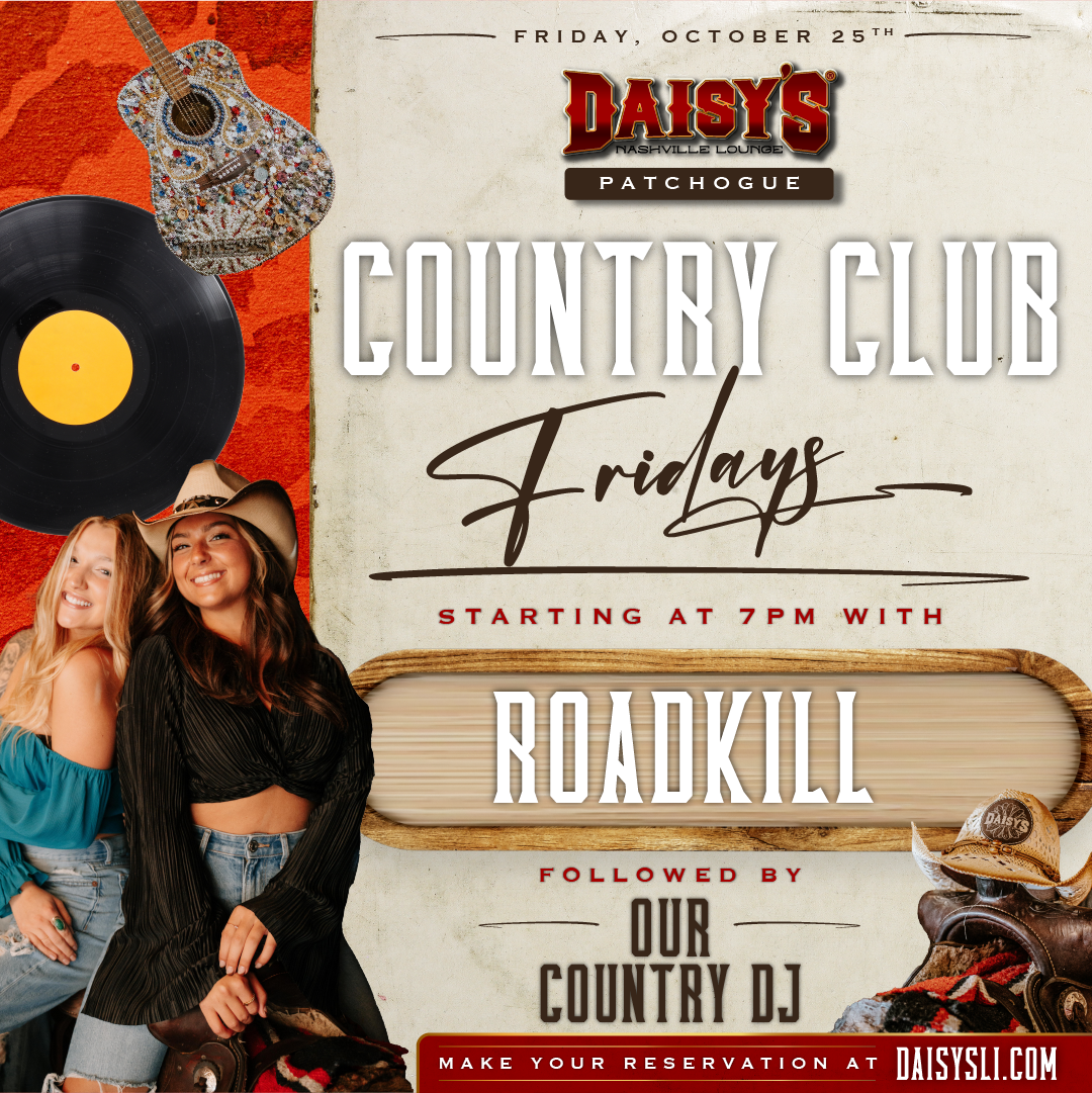 Friday, October 25th: Live Music by Roadkill at 7 pm