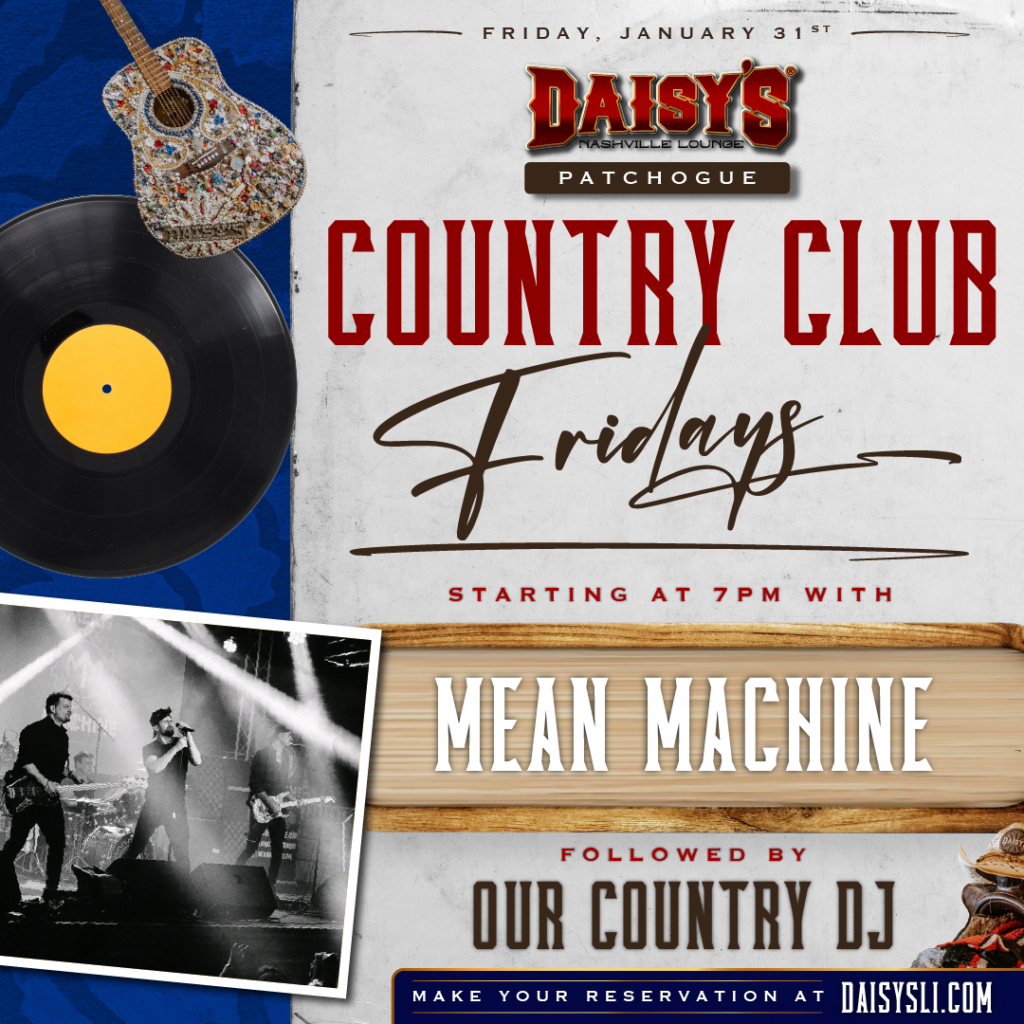 Live music by mean machine on January 31st at 7 pm