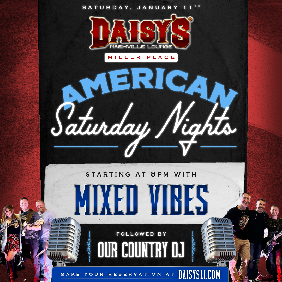 Enjoy live tunes by the incredible Mixed Vibes band on Saturday, January 11th starting at 8 pm! 