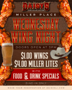 Wednesday Wing Night Miller Place