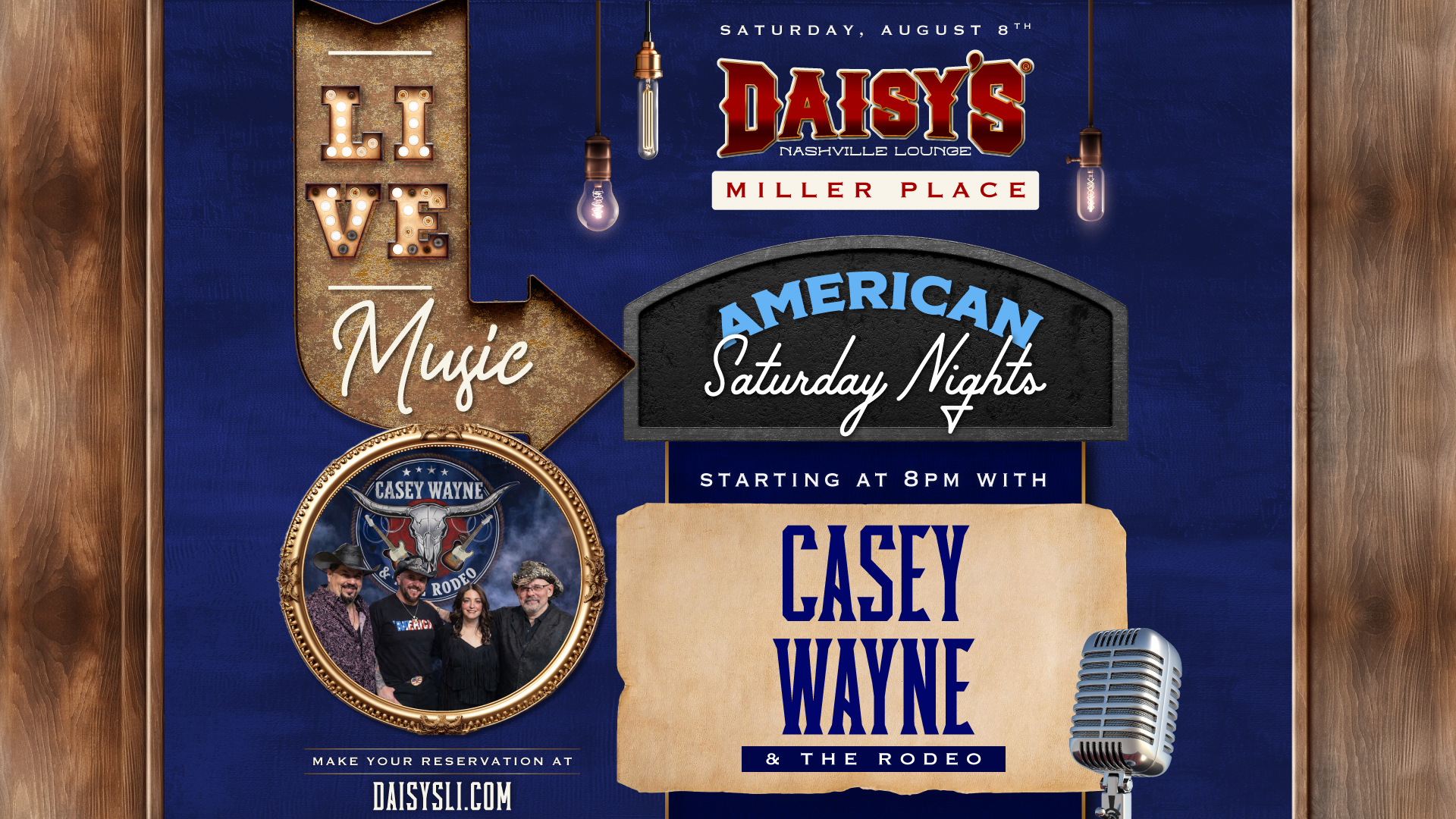 Casey Wayne Live