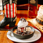 desert next to a decorative boot