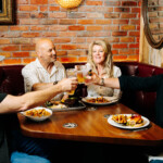 Guests enjoying a drink