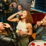 people enjoying jello shots