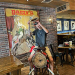 Man on the saddle at Daisys